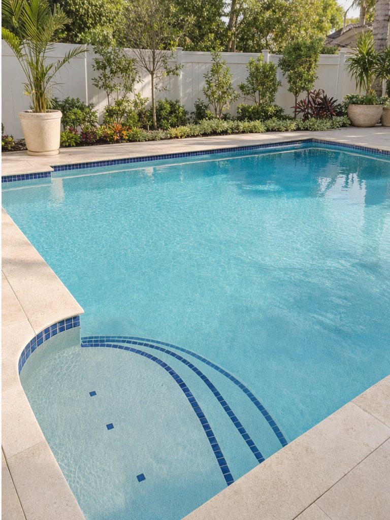 Crystal-clear pool after service